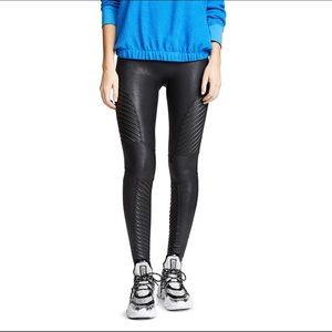 Spanx Moto Leggings Black Sz M
